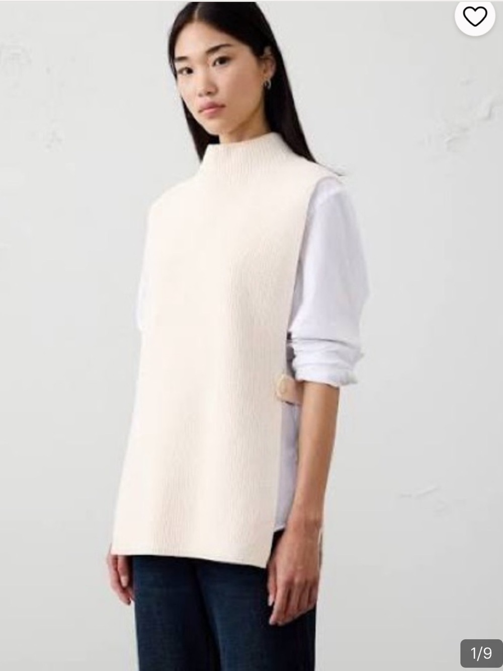 Banana Republic Cream Sweater Bib Poncho size XS/S